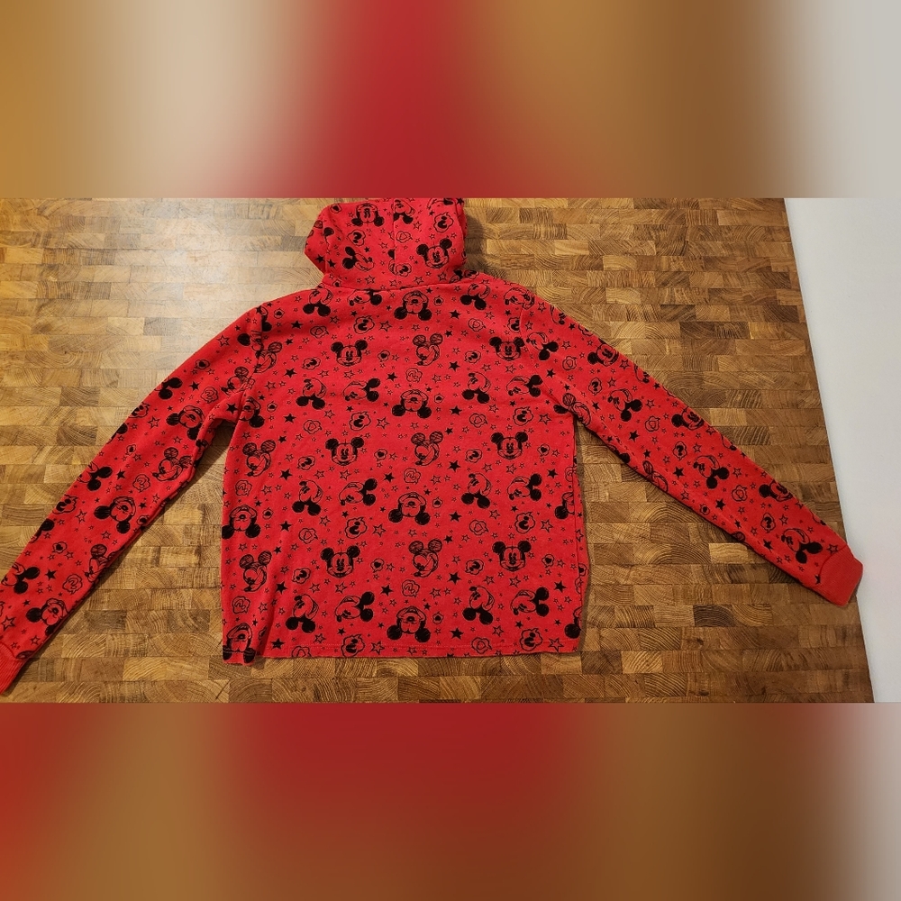Disney 90 Years of Mickey Red and Black Mickey Mouse Hoodie. Size Small. Womens - Picture 10 of 11